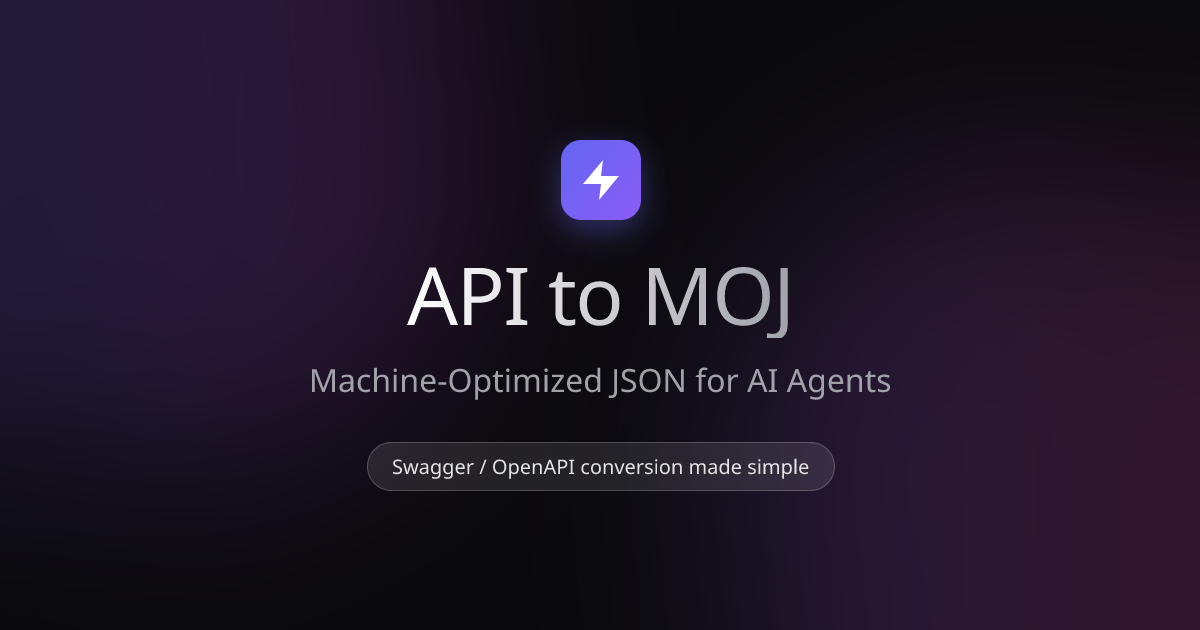 API to MOJ Converter